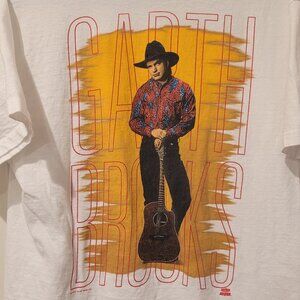 Garth Brooks Vintage 90s country Tee Shirt Sz L Soft material